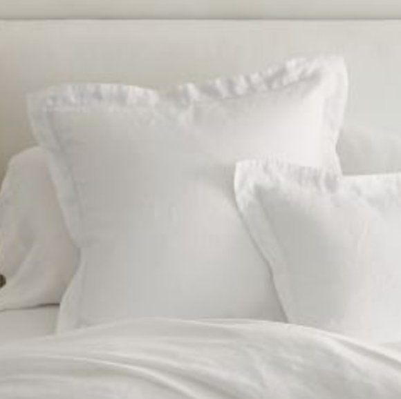 Pottery Barn Bedding Pottery Barn Pair 2 Belgian Linen Euro Shams